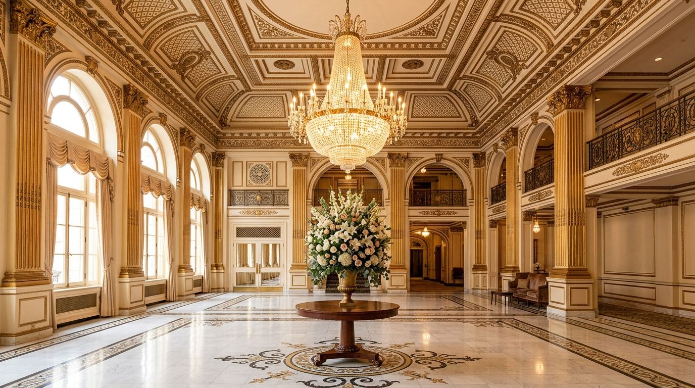 The Plaza Gilded Grand Lobby