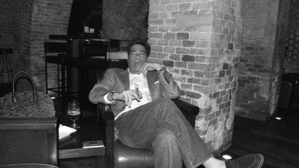 Matthew S. Crawford at Spain Members-Only Cigar Club in a Private Castle Basement in Madrid