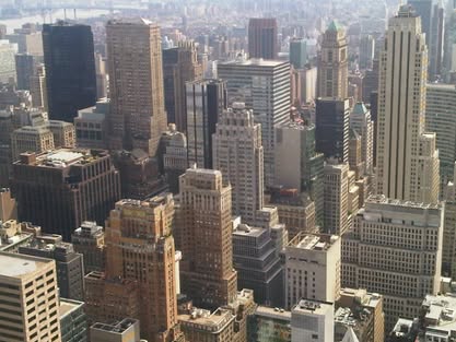 Manhattan Skyline Aerial by Matthew S. Crawford