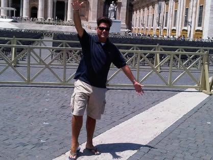 Matthew S. Crawford at St. Peter's Square, Vatican