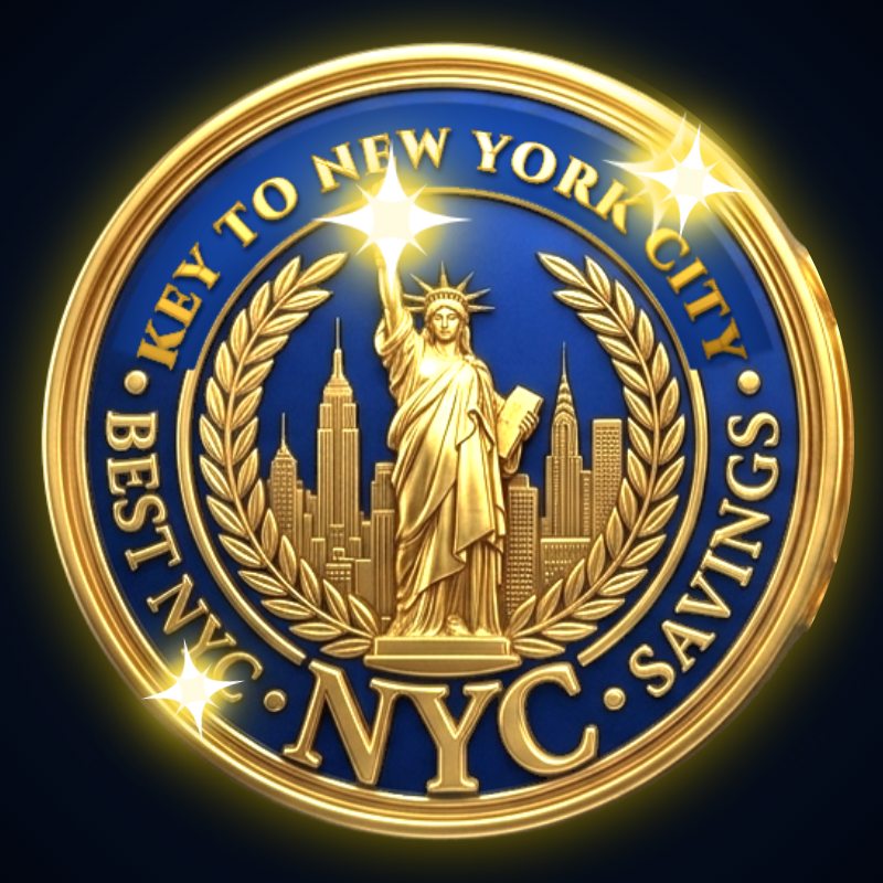 NYCHOTELSS.COM Official 3D Gold Seal Social Logo