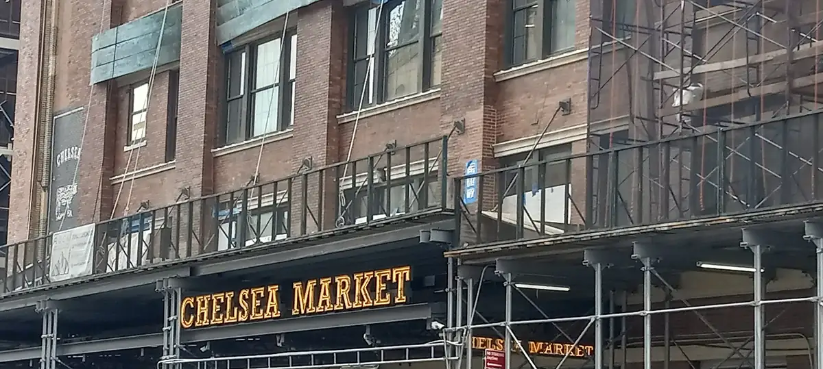 Inside Chelsea Market in New York City
