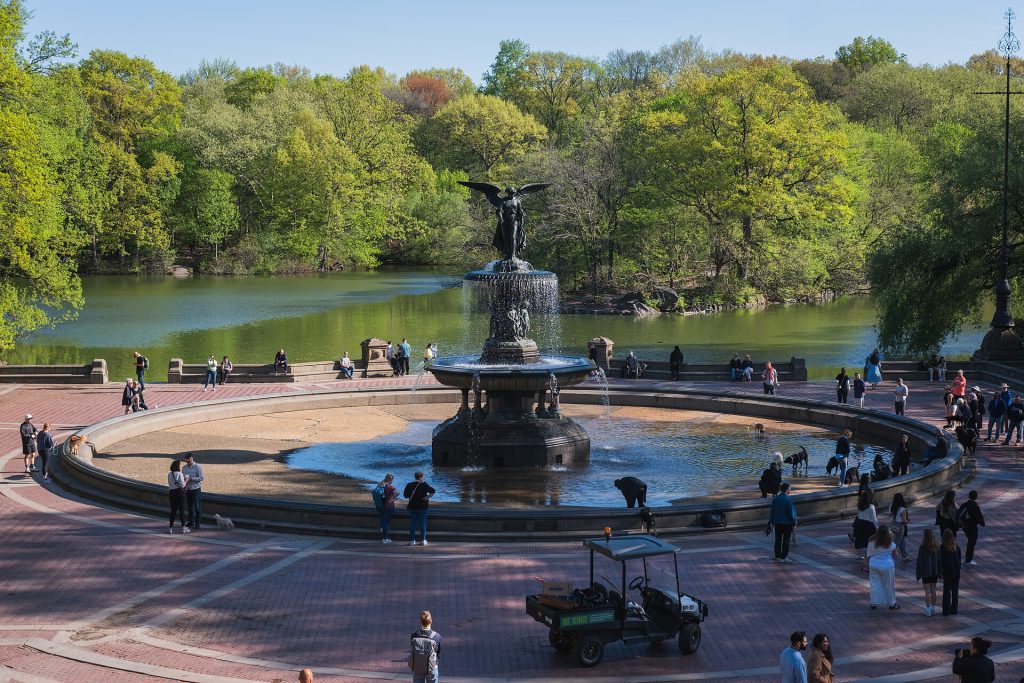 Bethesda Fountain in Central Park, a short bus ride from the Upper East Side hospitals