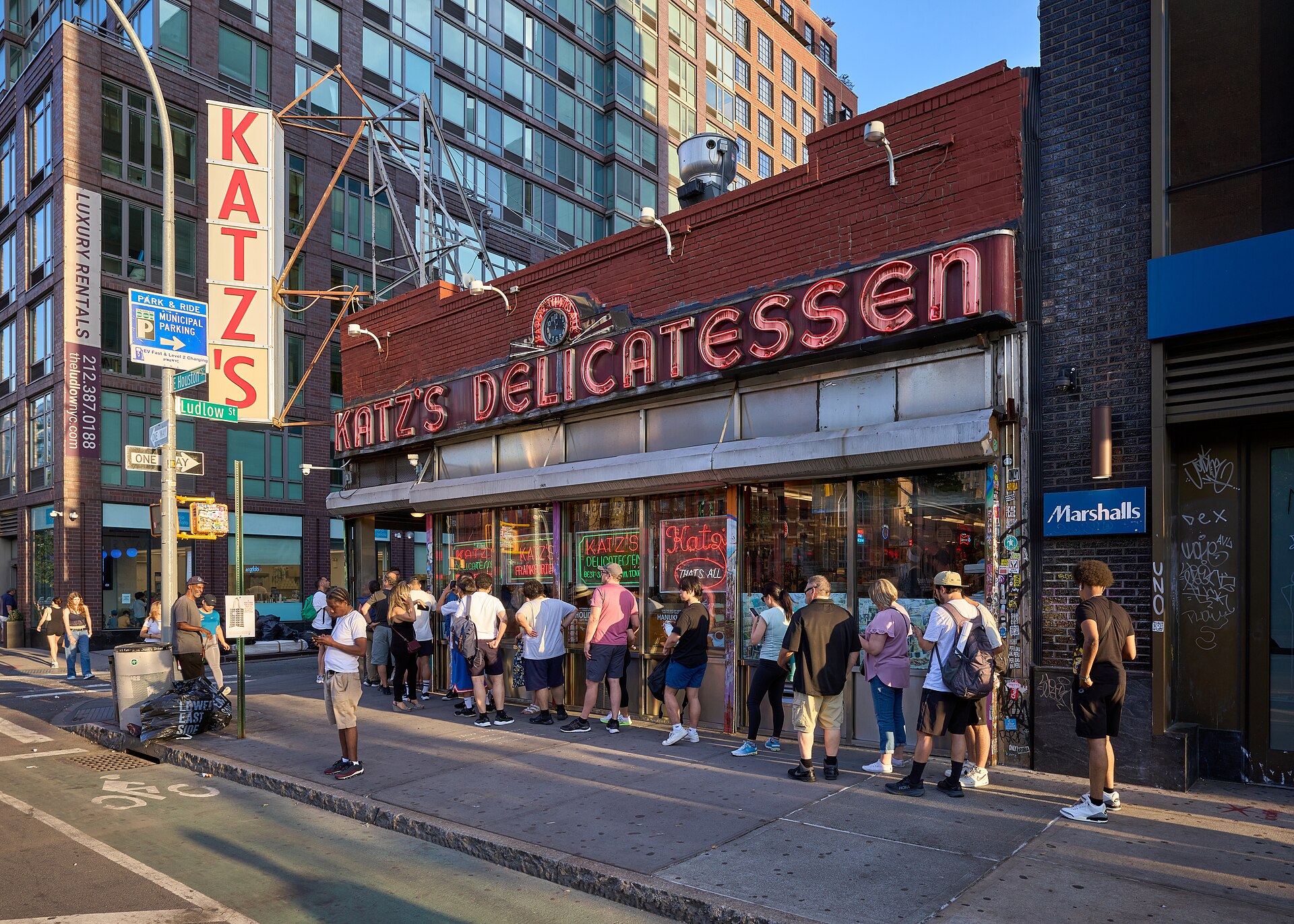 Katz's Delicatessen on East Houston Street on the Lower East Side
