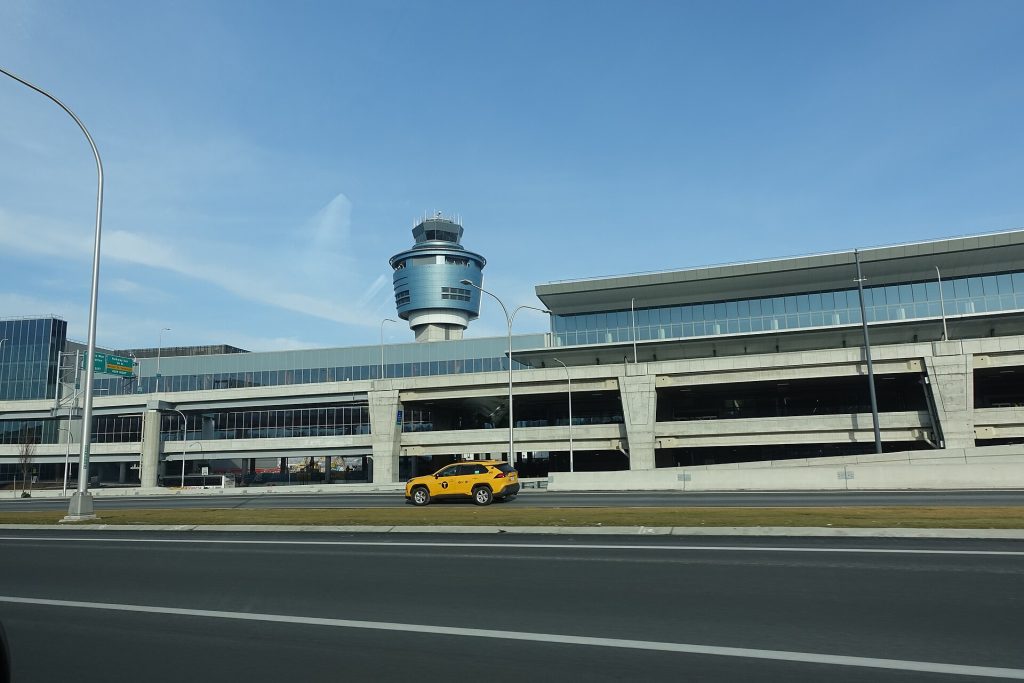 LaGuardia Airport terminal and roadway in Queens, New York