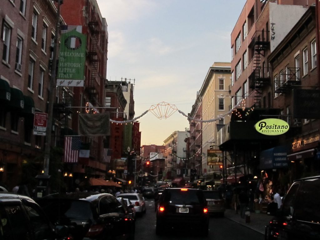 Mulberry Street in Little Italy, a short walk west of the Lower East Side