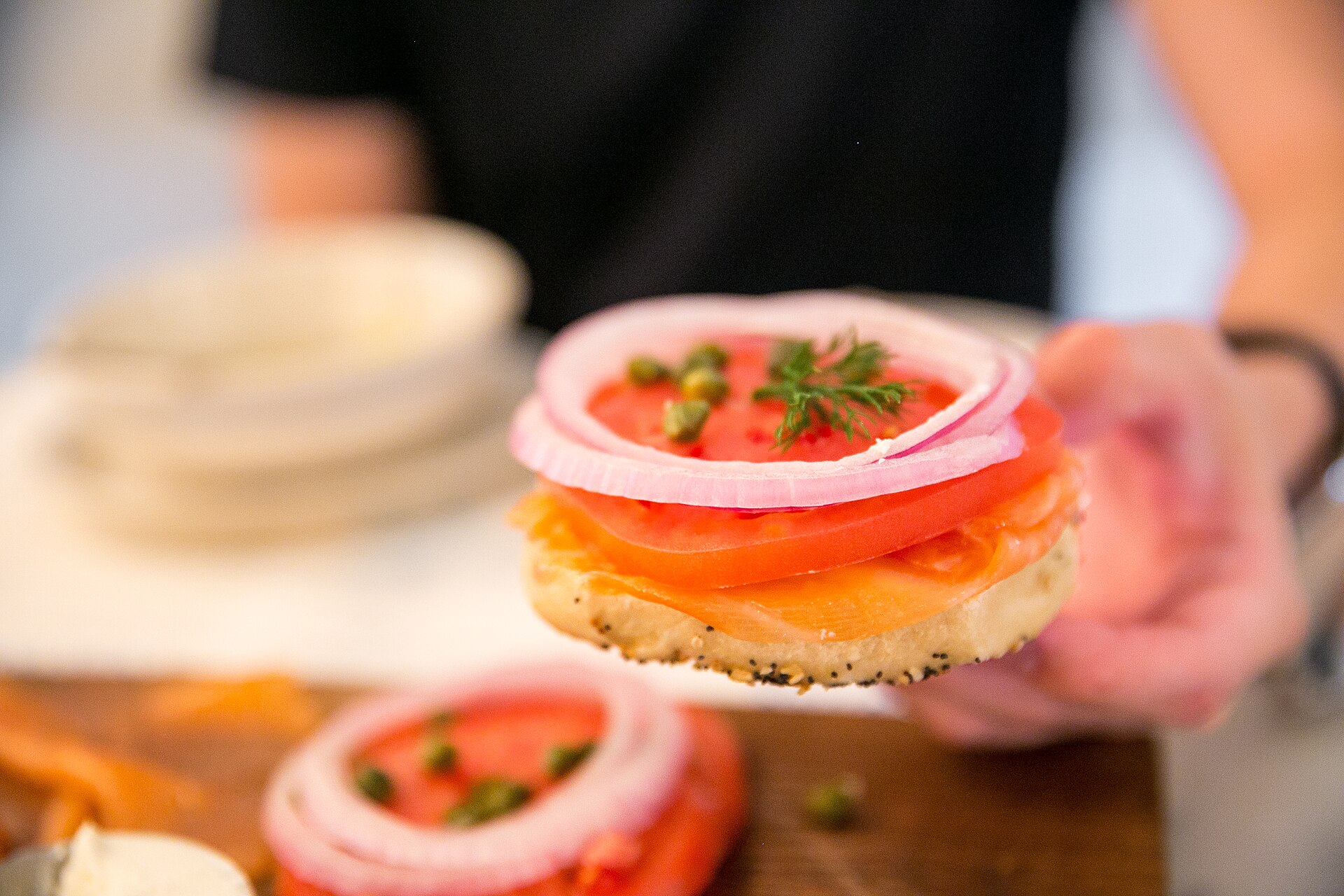 Russ & Daughters appetizing counter on East Houston Street on the Lower East Side