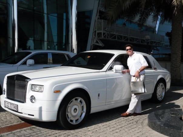 Matthew S. Crawford Rolls-Royce Phantom Chauffeur Arrival at Burj Al Arab