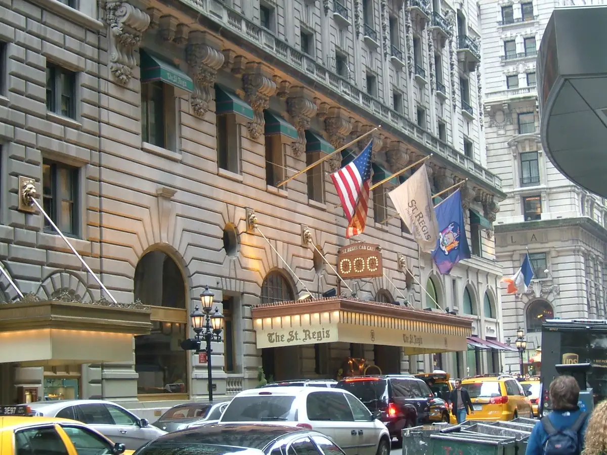 The St. Regis New York exterior in Midtown / Fifth Avenue, New York City