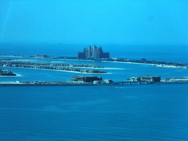 Atlantis The Palm across the water, seen from high in the Burj Al Arab